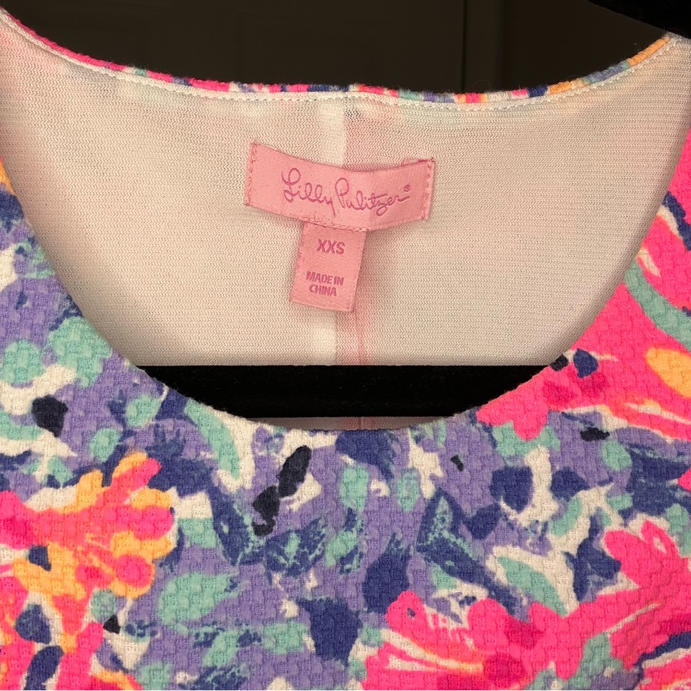 Lilly Pulitzer Coco Coral Crab Mallika Set XXS - Picture 4 of 9